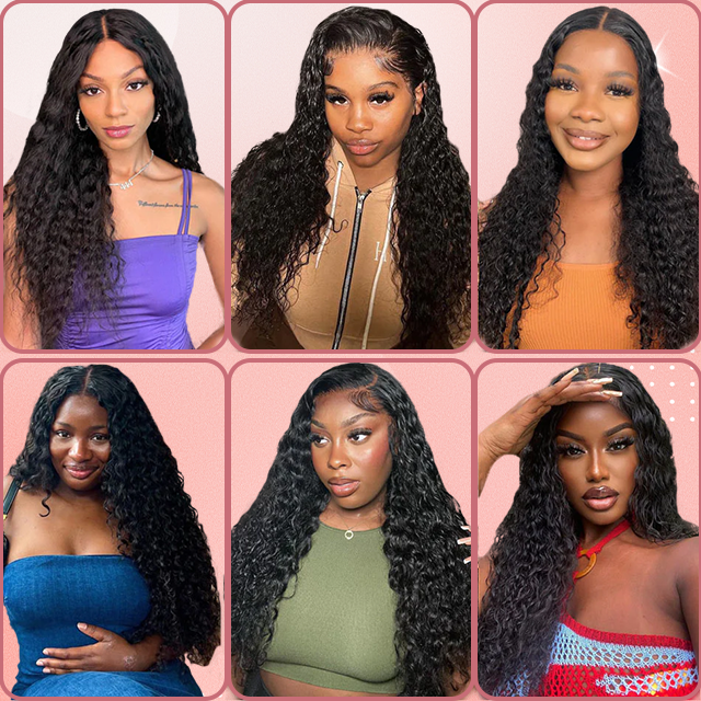 5*5 lace closure Water wave HD lace & transparent lace