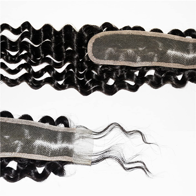 2*6 lace closure Deep wave HD lace & transparent lace