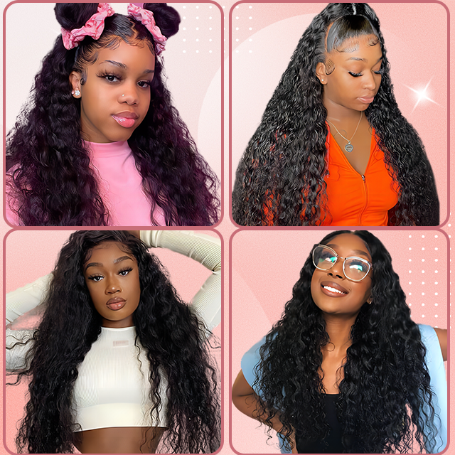 13*6 Lace frontal Water wave HD lace & Transparent lace 