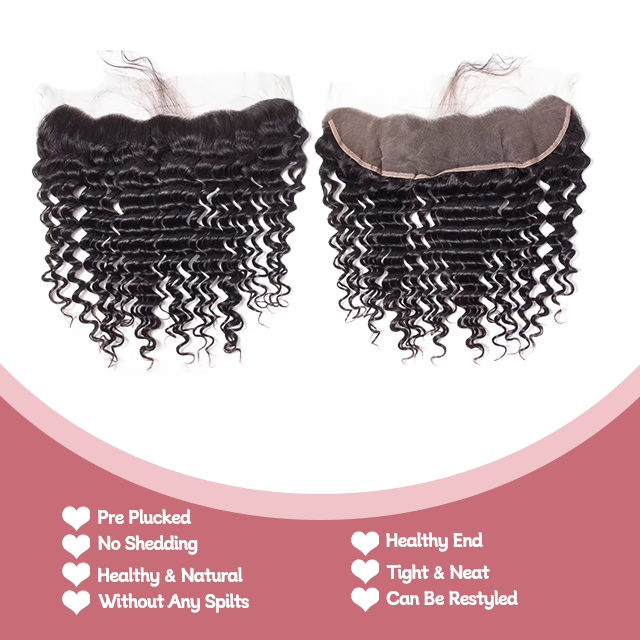 13*4 Lace frontal Deep wave HD lace & Transparent lace 