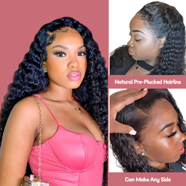 13*6 Full Frontal Lace Wig Deep Wave 