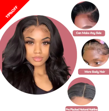 13" X 4" Body Wave Frontal Full Lace Wigs For Women