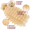 613# Blond Deep Wave Hair Bundles 12A Grad 