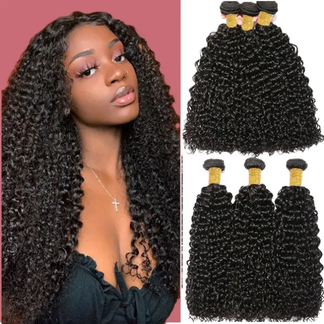 black curly hair bundles