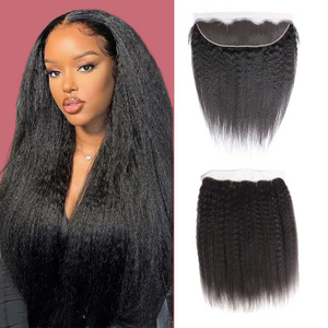 13*4 Lace frontal Kinky straight HD lace & Transparent lace 