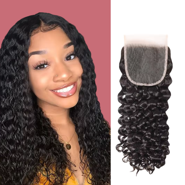 5*5 lace closure Water wave HD lace & transparent lace