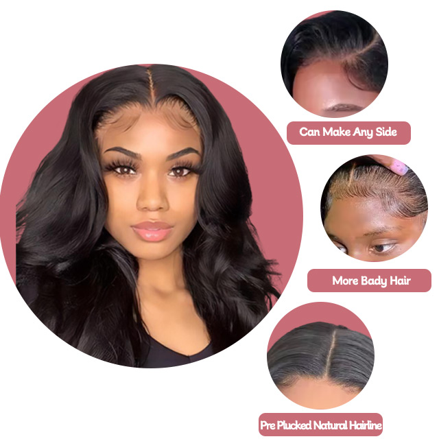 13" x 4" Full Lace Frontal Wig - Body Wave