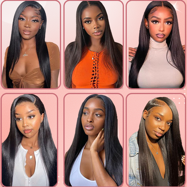 5*5 lace closure Straight HD lace & transparent lace