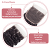4*4 lace closure Deep wave HD lace & transparent lace