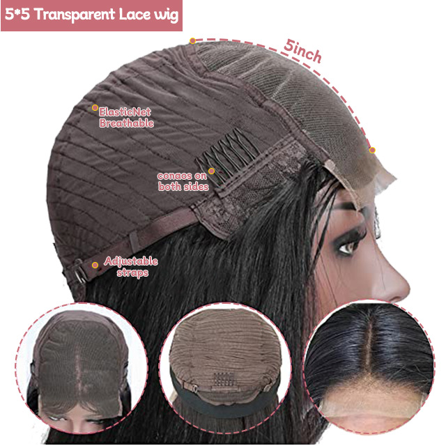 5*5 Lace Closure Wig Body Wave