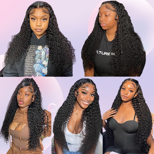 Lace Closure Deep Wave With Closure Silk Base