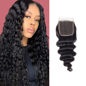 5*5 lace closure Deep wave HD lace & transparent lace
