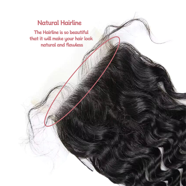 6*6 lace closure Water wave HD lace & transparent lace