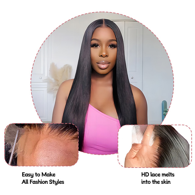13" x 6" Full Lace Frontal Wig - Straight