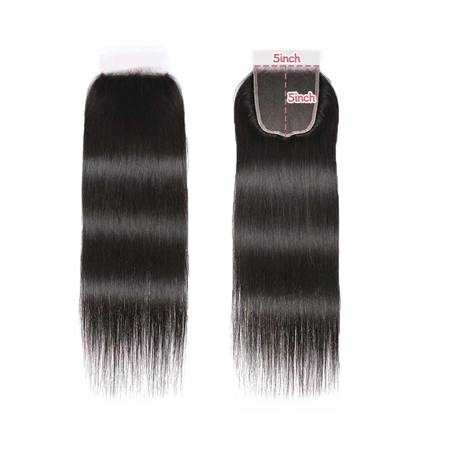5*5 lace closure Straight HD lace & transparent lace