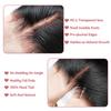 5*5 lace closure Water wave HD lace & transparent lace