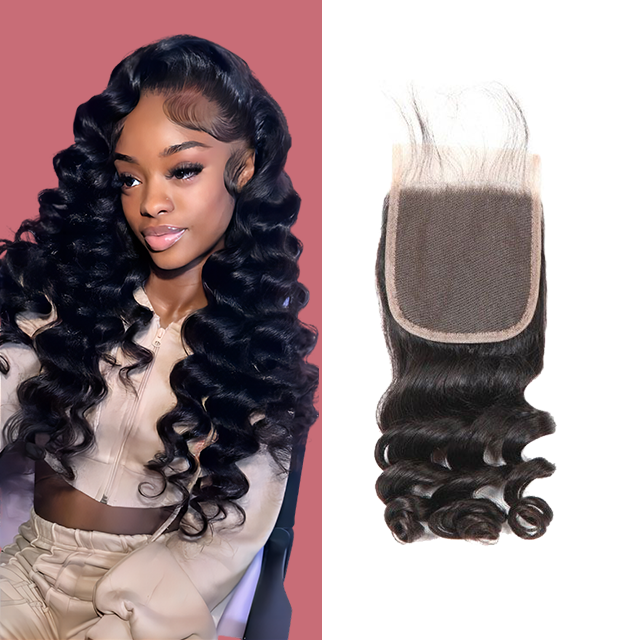 5*5 lace closure Losse wave HD lace & transparent lace