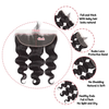 13*4 Lace frontal Body wave HD lace & Transparent lace 