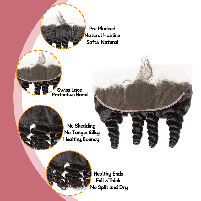 13*4 Lace frontal Losse wave HD lace & Transparent lace 