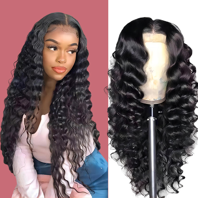 13*6 Full Frontal Lace Wig Deep Wave 