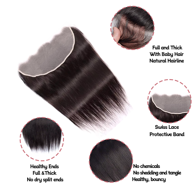13*6 Lace frontal straight HD lace & Transparent lace 
