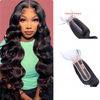 2*6 lace closure Body wave HD lace & transparent lace