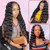 2*6 lace closure Deep wave HD lace & transparent lace