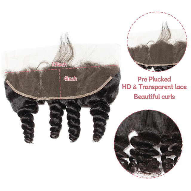 13*4 Lace frontal Losse wave HD lace & Transparent lace 