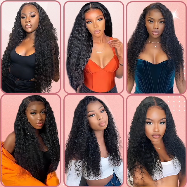 13*4 Lace frontal Deep curly HD lace & Transparent lace 
