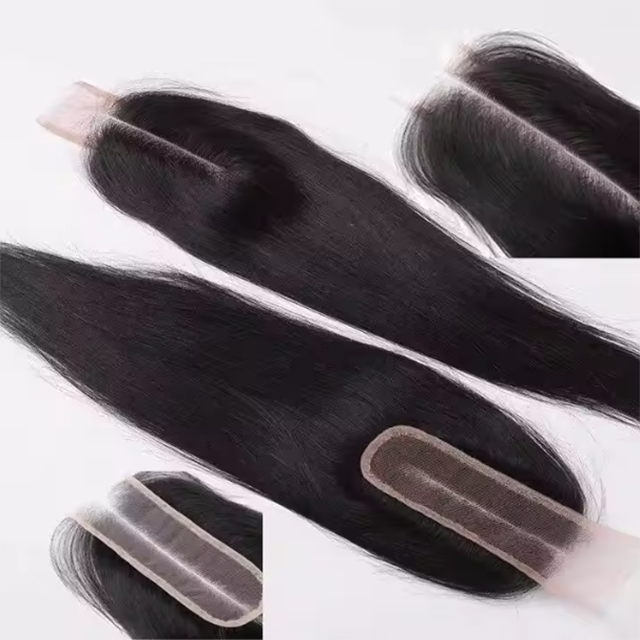 2*6 lace closure straight HD lace & transparent lace
