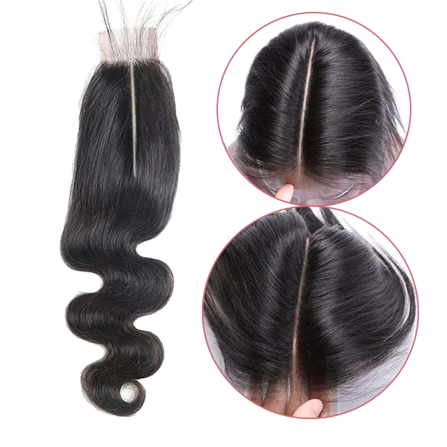 2*6 lace closure Body wave HD lace & transparent lace