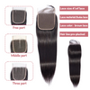 4*4 lace closure Straight HD lace & transparent lace