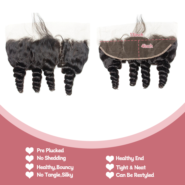 13*4 Lace frontal Losse wave HD lace & Transparent lace 