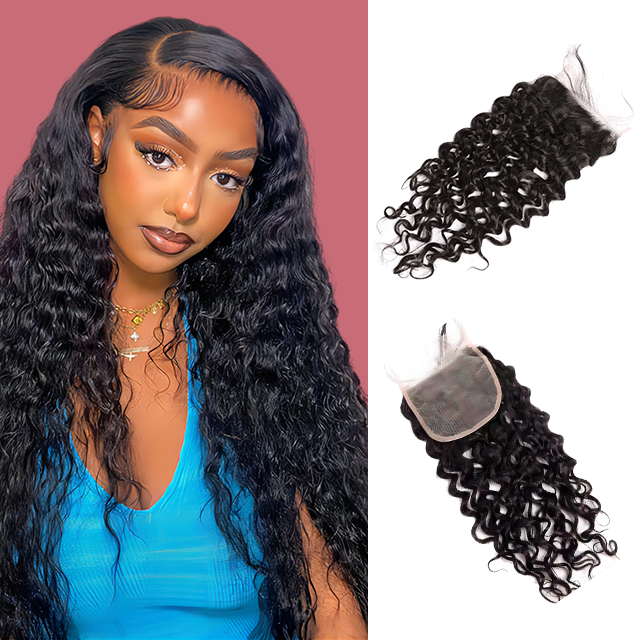6*6 lace closure Water wave HD lace & transparent lace