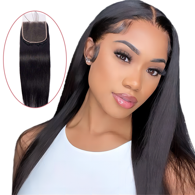 6*6 lace closure straight HD lace & transparent lace