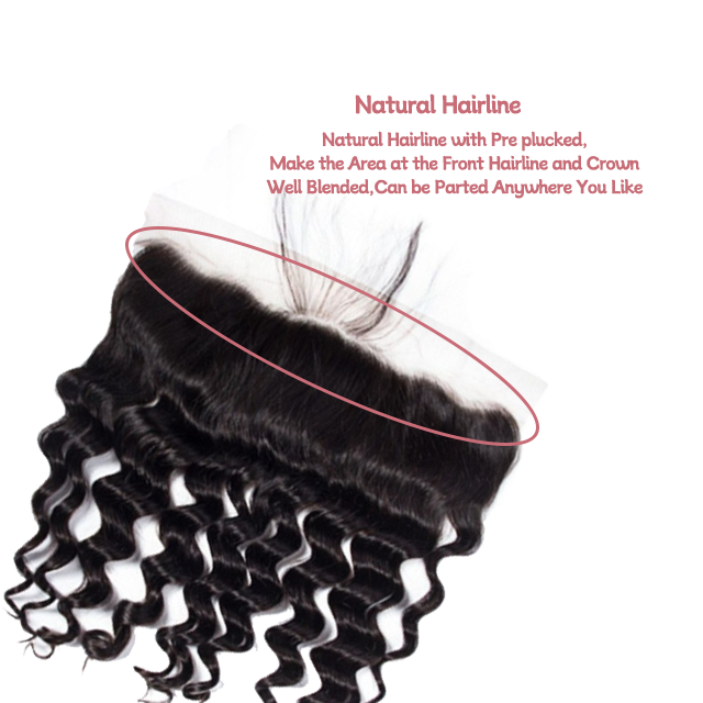 13*4 Lace frontal Losse deep wave HD lace & Transparent lace 