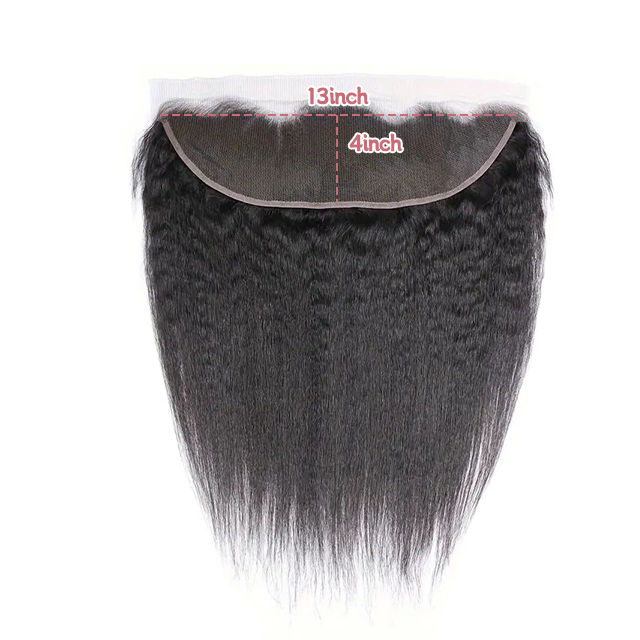 13*4 Lace frontal Kinky straight HD lace & Transparent lace 