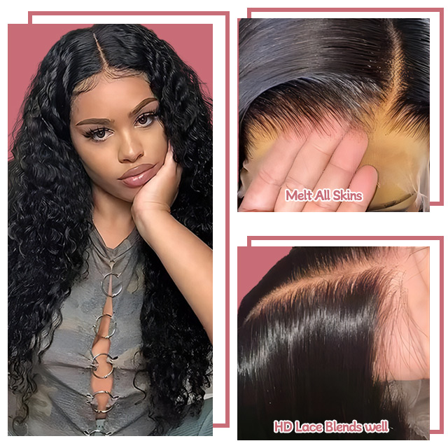 13" x 6" Full Lace Frontal Wig - Water Wave