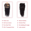 6*6 lace closure Deep wave HD lace & transparent lace