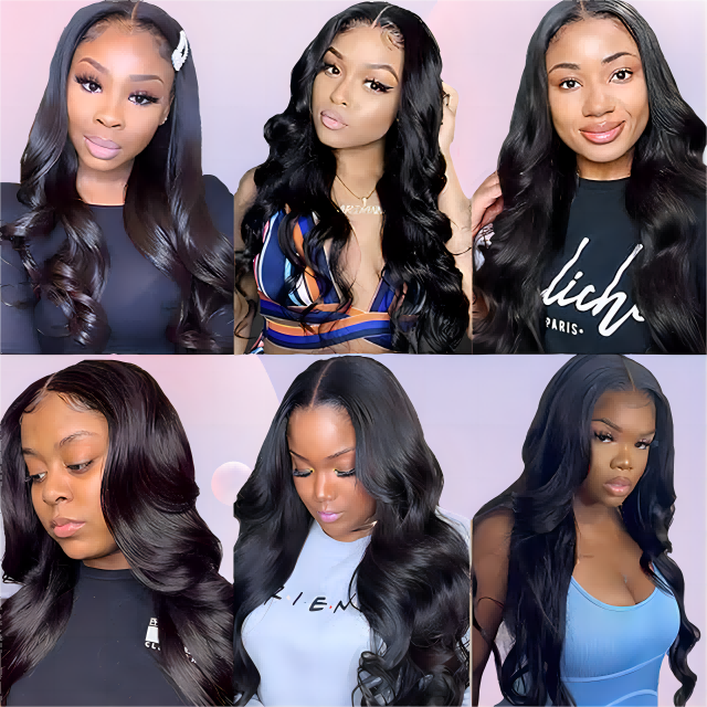 2*6 lace closure Body wave HD lace & transparent lace