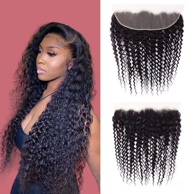 13*4 Lace frontal Deep curly HD lace & Transparent lace 