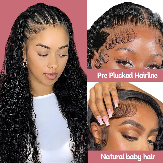 13" x 6" Full Lace Frontal Wig - Water Wave