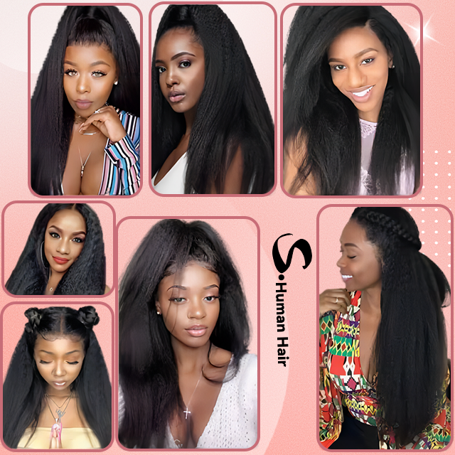 13*4 Lace frontal Kinky straight HD lace & Transparent lace 