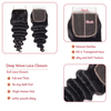 5*5 spetsstängning Deep Wave HD spets & transparent spets