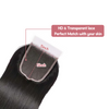 5*5 lace closure Straight HD lace & transparent lace