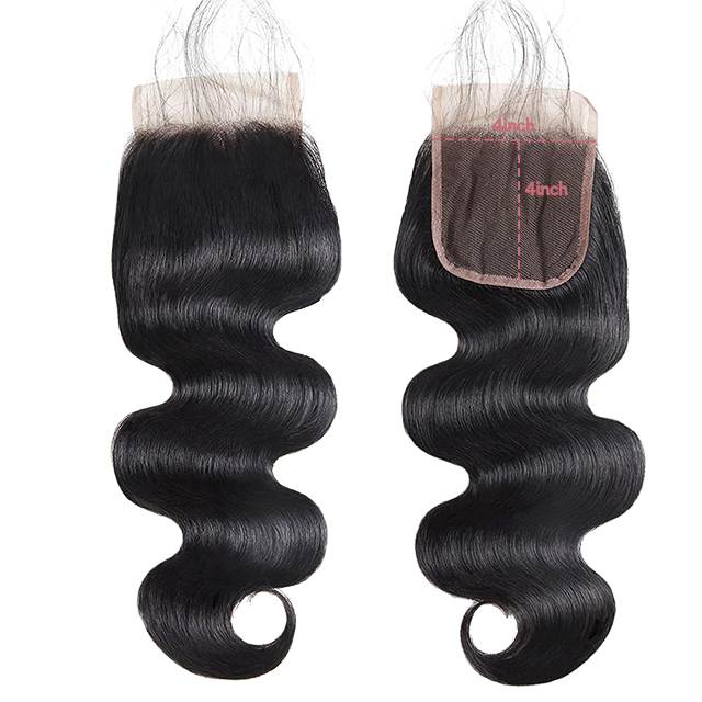 4*4 lace closure Body wave HD lace & transparent lace