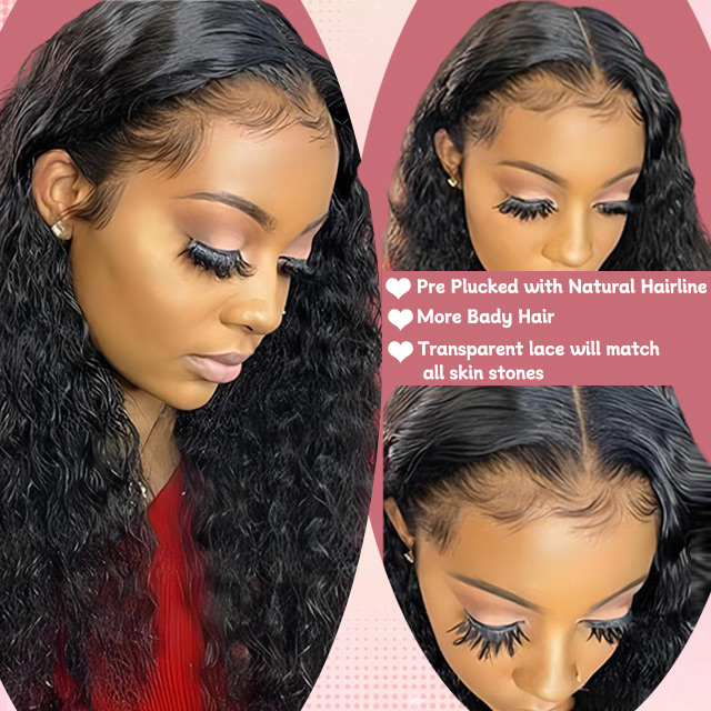 Lace Closure Deep Wave With Closure Silk Base