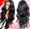 Natural Color Body Wave Lace Wig With Bangs